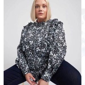 ERDEM x Universal Standard Long Sleeve Kalina Shirt - Size 22/24